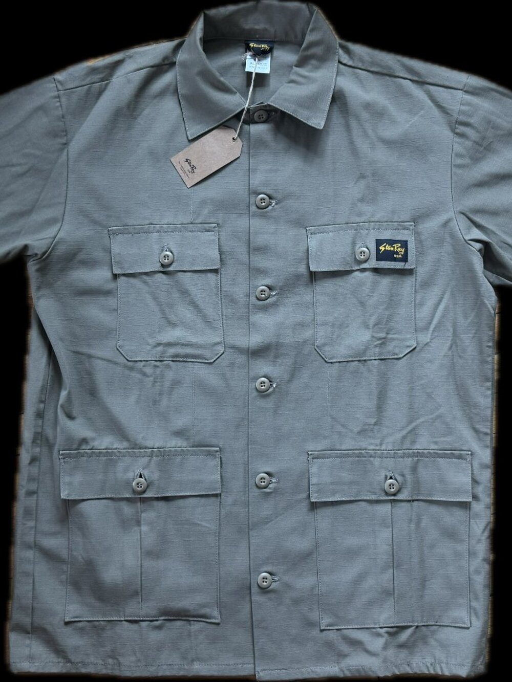 Stan Ray XL Chore Jacket Khaki Olive Cotton Made in USA 4 Pocket NWT USA